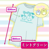 【ミントグリーン】すみっコぐらしBIGTシャツ3（ぺんぺんフルーツ）