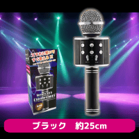 【ブラック】ワイヤレスカラオケマイク