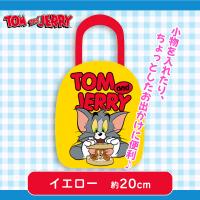 【イエロー】トム&ジェリーアップリケバッグ