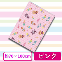 【ピンク】アンパンマン　冷感ひざ掛け