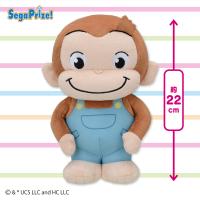 【ノーマル】おさるのジョージ ぽってりMぬいぐるみ 〜オーバーオール〜