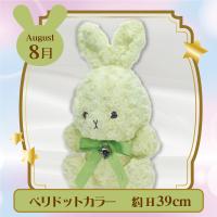 【誕生月・8月】HappyBirthcolorRabbit Roseboa Heart Lsize