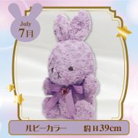 【誕生月・7月】HappyBirthcolorRabbit Roseboa Heart Lsize
