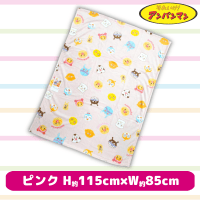 【ピンク】アンパンマン　フランネルお昼寝毛布Ver.2