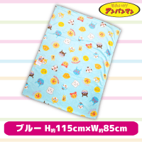 【ブルー】アンパンマン　フランネルお昼寝毛布Ver.2
