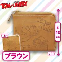 【ブラウン】トム＆ジェリー スリムウォレット