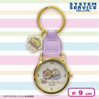 【パープル】映画すみっコぐらし3 チャーム付きミニ時計