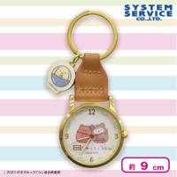 【ブラウン】映画すみっコぐらし3 チャーム付きミニ時計