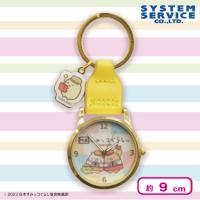 【イエロー】映画すみっコぐらし3 チャーム付きミニ時計
