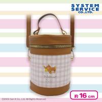【チェック】リラックマ Rilakkuma Style レザー風ドラムポシェット