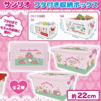 【ピンク】サンリオキャラクターズ　フタ付き収納ボックス（S）
