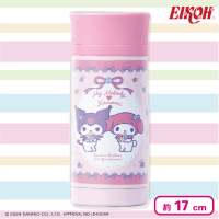 【ピンク】マイメロディ＆クロミ パステルフラワーステンレスボトル