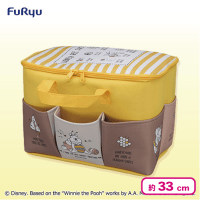 【イエロー】くまのプーさん【FDM】大きなポッケ付きバスケット