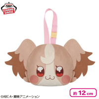 【犬飼こむぎ（ノーマル）】わんだふるぷりきゅあ！ ストラップ付き顔型ぬいぐるみポーチ