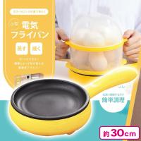 【イエロー】 小型電気フライパン