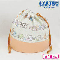 【イエロー×オレンジ】すみっコぐらし ふしぎなおともだち 巾着ポーチ