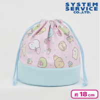 【ピンク×ブルー】すみっコぐらし ふしぎなおともだち 巾着ポーチ