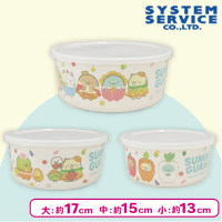 【ブルー】すみっコぐらし ようこそ！たべもの王国　バンブーファイバーおかずケース3点セット