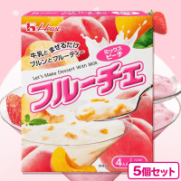 【ミックスピーチ】フルーチェ5個セット【賞味期限：2025/05/30】