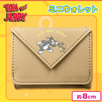 【ベージュ】トム＆ジェリーミニウォレット