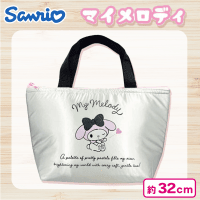 【マイメロディ】サンリオ保冷ランチトートバッグシルバー