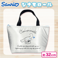 【シナモロール】サンリオ保冷ランチトートバッグシルバー