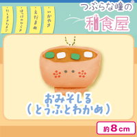 【おみそしる（とうふとわかめ）】つぶらな瞳の和食屋