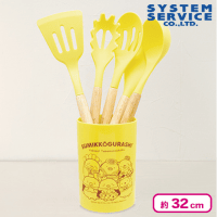 【イエロー】すみっコぐらし ようこそ！たべもの王国 ケース付きキッチンツールセット