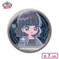 【CHAEWON（ANTIFRAGILE）】LE SSERAFIM のすたるぽっぷ ホログラム缶バッジ