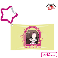 【SAKURA】LE SSERAFIM きゅるぽっぷん 星型カラビナ付きクリアポーチ