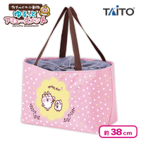 【ピンク】カナヘイの小動物ゆるっとアミューズメント　アルミシート付きショッピングバッグ
