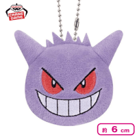 【ゲンガー】ポケットモンスター ボールチェーン付きフェイスぬいぐるみ〜ゲンガー・ミミッキュ・モルペコ（まんぷくもよう）・モルペコ（はらぺこもよう）〜