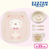 【しろくま】すみっコぐらし おうちでくまカフェ ダイカットバンブーファイバー食器セット
