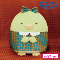 【ぺんぎん？】すみっコぐらし チェック柄ワンピースころっとぬいぐるみ