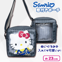 【ハローキティ】サンリオ　クリア窓付プリントポシェット