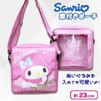 【マイメロディ】サンリオ　クリア窓付プリントポシェット