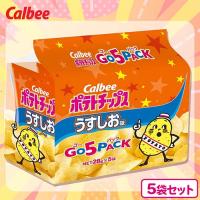 【うすしお】ポテトチップスゴー5パック【賞味期限：2025/07/30】