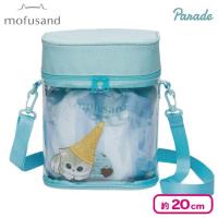 【ブルー】mofusand 巾着つきショルダーバッグ