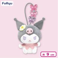 【クロミ（グレー）】マイメロディ・クロミ フラワービーズマスコット
