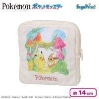 【ピカチュウ＆イーブイ】ポケットモンスター スクエアポーチ One Scene Art