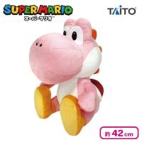 【ピンク】スーパーマリオ 特大サイズぬいぐるみ おすわりヨッシー