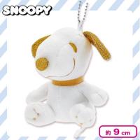 【イエロー】スヌーピー推しカラーキラキラ9cmマスコットぬいぐるみ