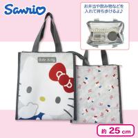 【ハローキティ】サンリオ　保冷スクエアトートバッグ　ビッグフェイス