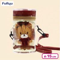 【レッド】タイニーチャム ティータイムパーティーマスコット付きクリアポシェット