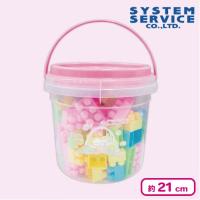 【ピンク】すみっコぐらし すみっコベビー バケツ入りブロックセット