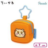 【シーサー】ちいかわ カラビナつき刺繍スクエアミニポーチ