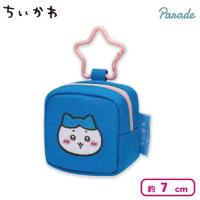 【ハチワレ】ちいかわ カラビナつき刺繍スクエアミニポーチ