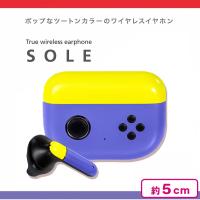 【イエロー＆パープル】完全ワイヤレスイヤホンSOLE 4