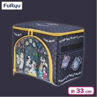 【ブラック】ミッキー＆フレンズス ステンドグラスホラーナイト ステンドグラス風クリア収納ケース