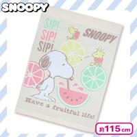 【オレンジ】スヌーピーおぼろタオルケットジュニア